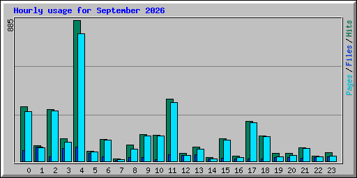 Hourly usage for September 2026
